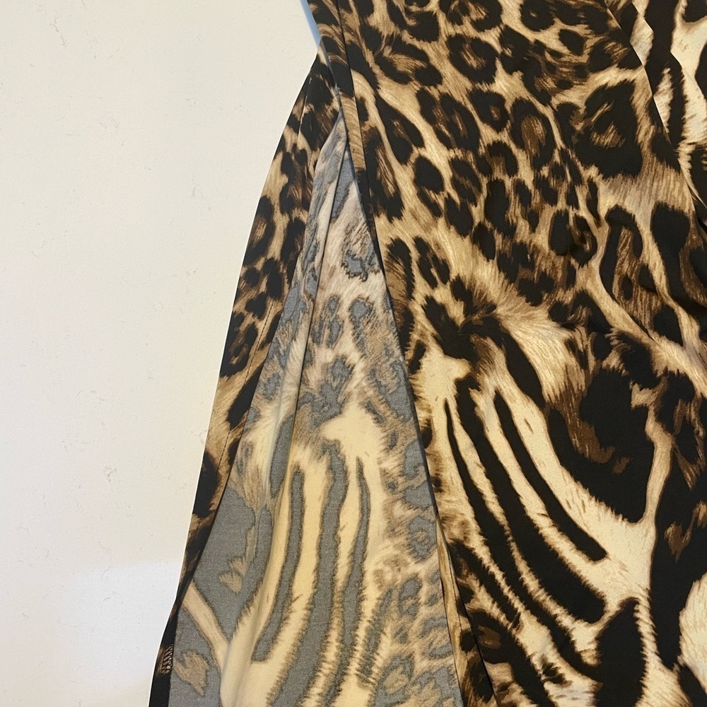 Animal Print AB Studio Brown and Black Scoop Neck Sundress - Picture 6 of 11
